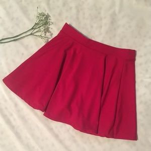 A’GACI Red Skater Skirt